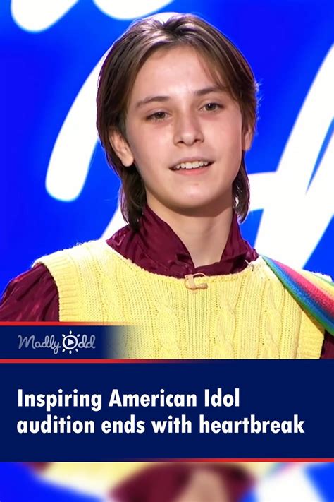 Inspiring american idol audition ends with heartbreak – Artofit