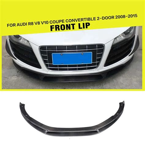 Car Styling Carbon Fiber FRP Racing Front Bumper Lip Spoiler For Audi