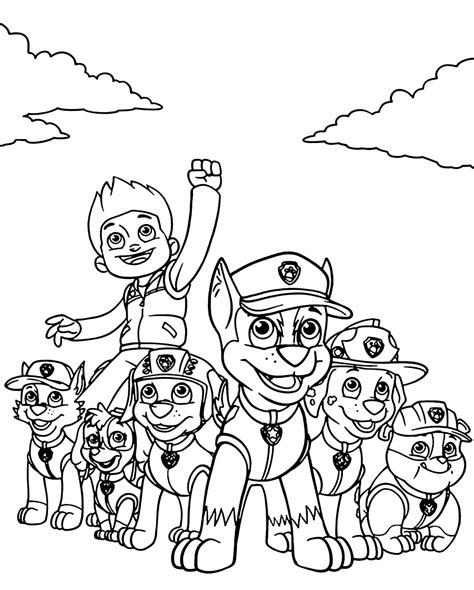 Dibujos De Patrulla Canina Para Colorear