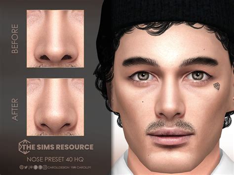 The Sims Resource Nose Preset 40 Hq In 2024 Sims 4 Teen Sims 4