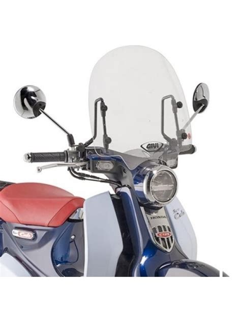 Parabrezza Trasparente GIVI 1168a Per Honda Super Cub C125 Dal 2018