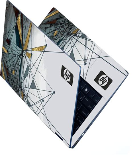 Anweshas Full Body Laptop Skin Sticker - HP Logo Geometric Design Self ...