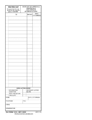 Printable Dental Routing Slip