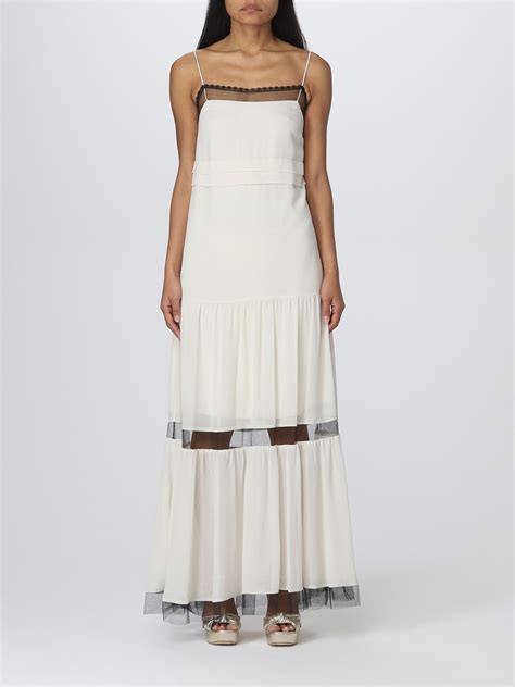 TWINSET: dress for woman - Ivory | Twinset dress 231TT2024 online on GIGLIO.COM