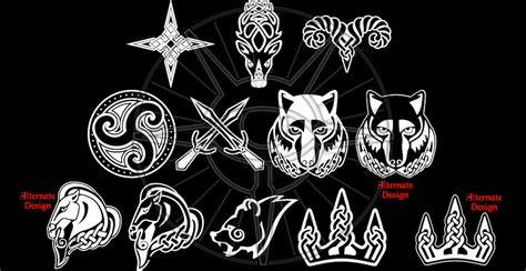 Skyrim Hold Guard Shield Banner City Symbols Digital Download Svg