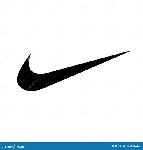 Nike Logo Sports Commercial Editorial Stock Image - Illustration of ...