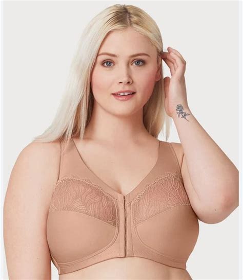 Glamorise Magiclift Natural Shape Wire Free Front Closure Bra 1210 Glamorise