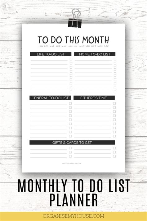 Get Things Done With This Free Monthly To Do List Template