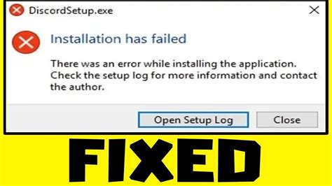 How To FIX DiscordSetup Exe Installation Has Failed Error Windows 11 10