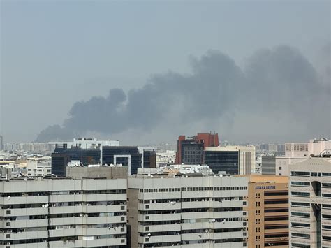 Fire In Sharjah Or Ajman Can See It From Deira R Uae