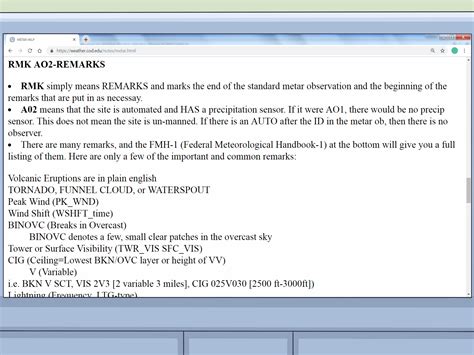 How to Read an Aviation Routine Weather Report (METAR): 15 Steps