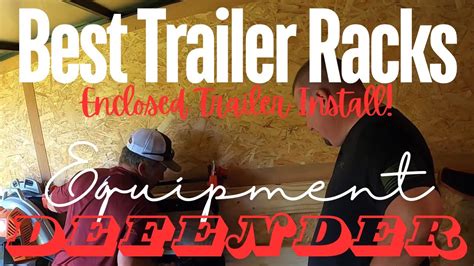 Equipment Defender Trailer Racks Upgrade Enclosed Lawn Care Trailer Setup Youtube