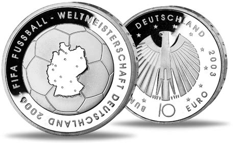 Euro Fifa Fu Ball Wm Ausgabe Brd Silber M Nzen Versandhaus