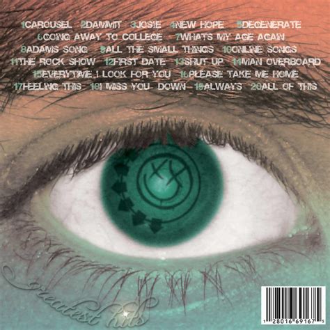 Blink-182 CD Cover: Back by missmiyazawa5 on DeviantArt