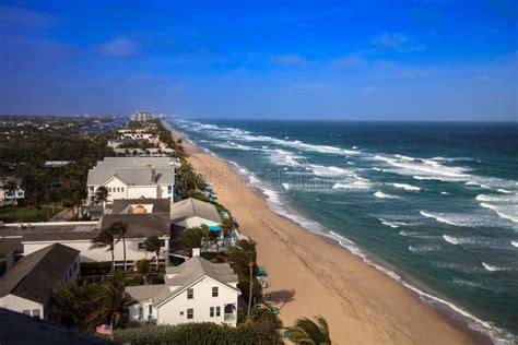 Aerial View Of Hillsboro Beach Stock Photo Image Of Ocean Aerial