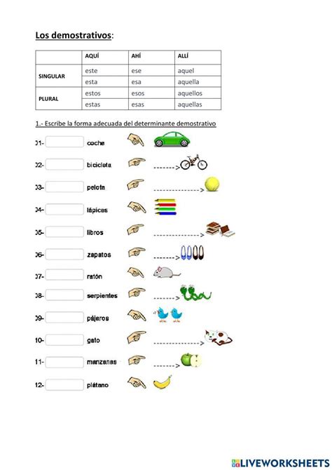 Pdf Online Worksheet Demostrativos Cristobal Colon Para Ni Os