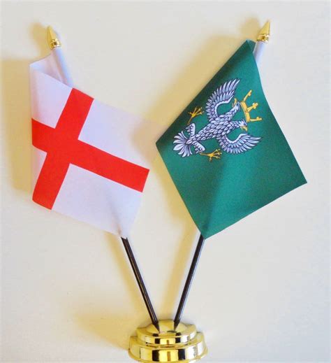 England And Mercian Regiment Friendship Table Flag