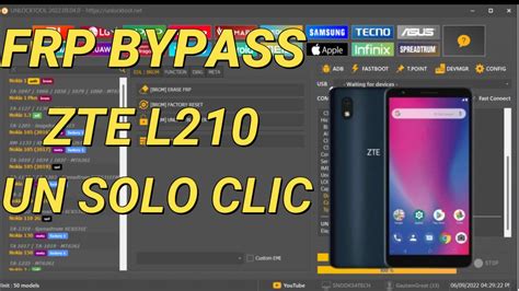 Como Eliminar Cuenta Google Zte L210 Con Unlock Tool YouTube