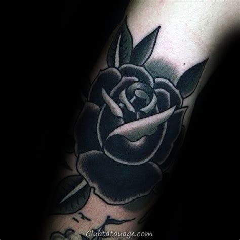 Excellent 80 Dessins de tatouage Black Rose pour hommes Idées d encre