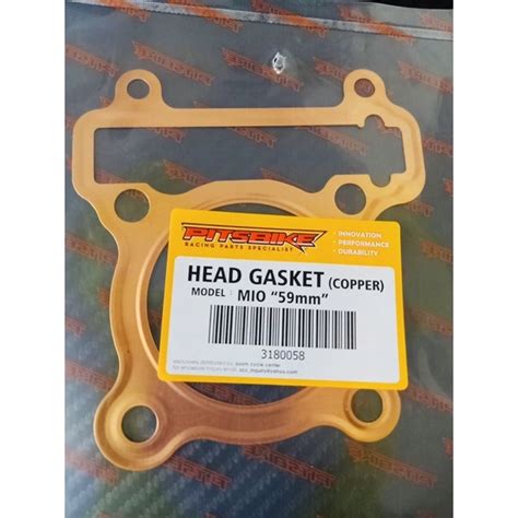 Pitsbike Copper Head Gasket MIO Sporty 59MM Shopee Philippines