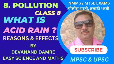 Acid Rain Part 10 What Is Acid Rain Effects And Reasons Of Acid Rain Science Class 8