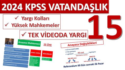 15 20 DK DA YARGI 2024 KPSS VATANDAŞLIK YARGI YARGI KOLLARI YÜKSEK