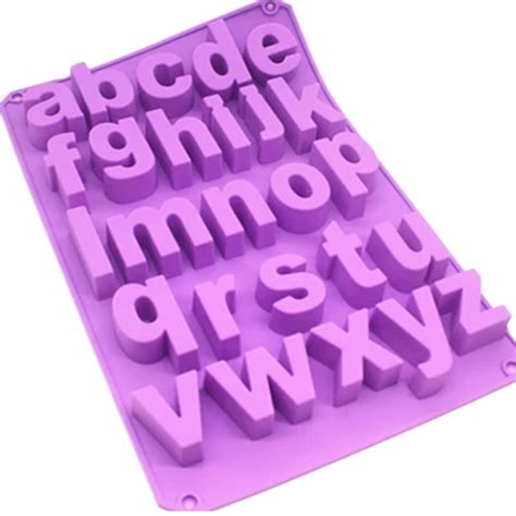 Molde Silicon Letras Del Abecedario Minusculas Plastilia 290 00