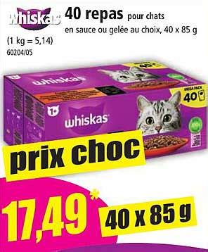 Promo 40 Repas Pour Chats Whiskas Chez Norma ICatalogue Fr