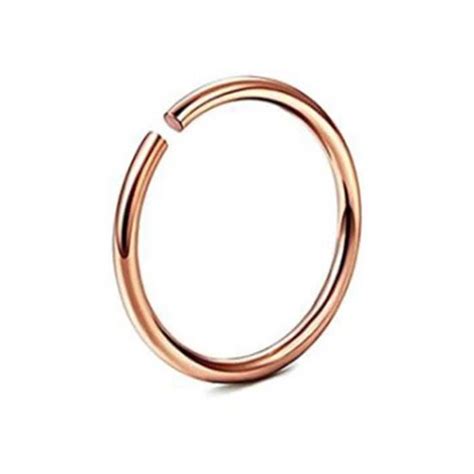 Cheap 1Pc Surgical Steel Thin Small Nose Ring Hoop 0 8mm Cartilage