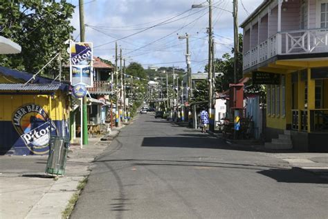 Pictures of St Lucia: The main street of Gros Islet