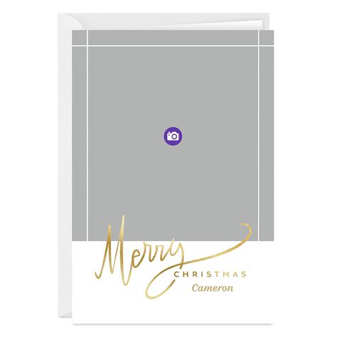 Personalized Elegant Merry Christmas Photo Card - Greeting Cards | Hallmark