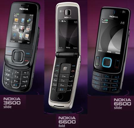 Nokia 6600 Fold, 6600 Slide and 3600 Slide unveiled - TechShout