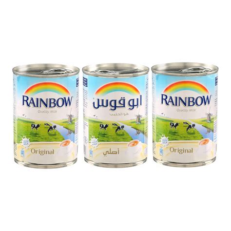 Rainbow original milk 410g - 3*385ml - Shop More, Pay Less