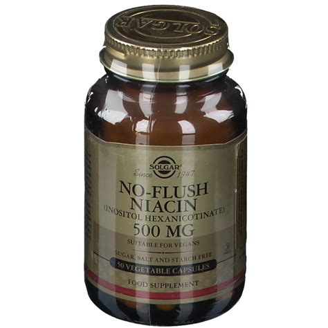 SOLGAR No Flush Niacin 500 Mg 50 St Redcare Apotheke