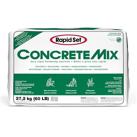 Rapid Set Concrete Mix 272 Kg For Concrete Cement Repair And