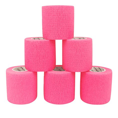 Comomed 6 Packself Adherent Cohesive Wrap Bandages 2 X 5 Yd Cohesive