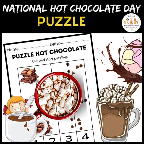 Activities Puzzle Hot Chocolate Worksheets National Hot Chocolate Day Made By Teachers