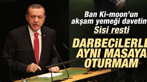 Erdoğan dan Birleşmiş Milletler de Sisi resti