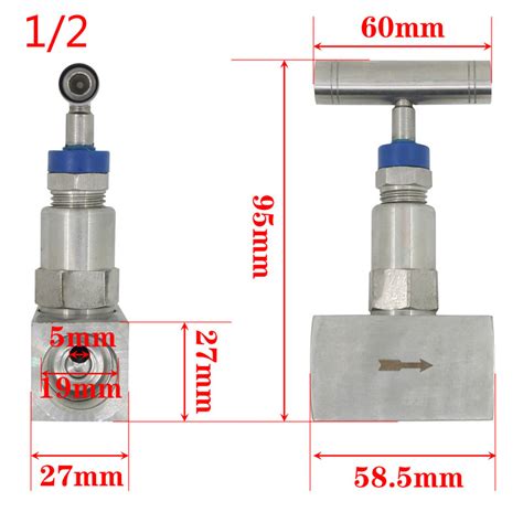 Nadel Ventil Edelstahl Instrument Hochdruck Abschaltung Ventil Stop