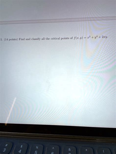 Solved Points Find And Classify All The Critical Points Of F R