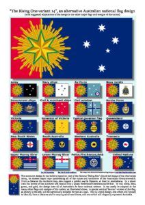 Alternative Australian flag design ‘The Rising One variant 14 ...