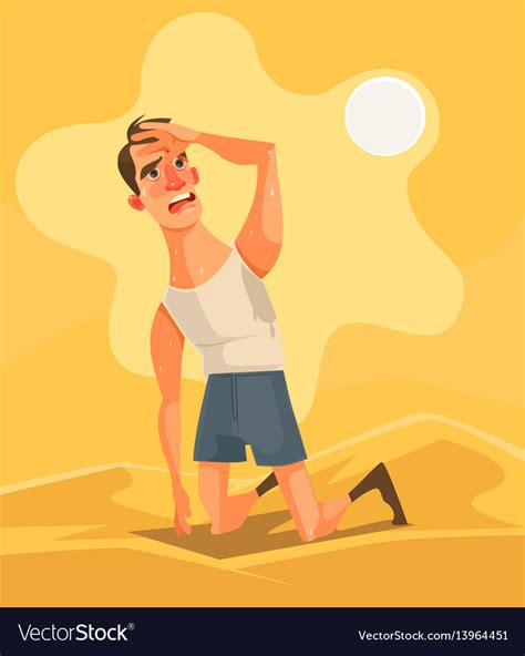 Hot weather and summer day Royalty Free Vector Image