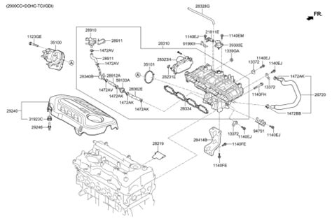 Intake Manifold 2016 Hyundai Santa Fe Sport