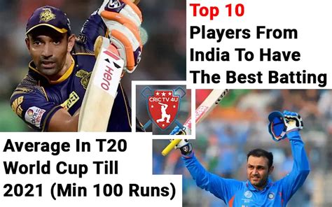 Top 10 Players From India To Have The Best Batting Average In T20 World