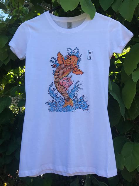 Tshirt Unisexe Koi Fishanimal Tshirt T Shirt En Coton T Shirt Peint