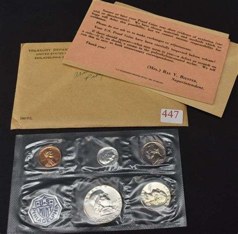 1961 Ben Franklin Proof Set Bhd Auctions