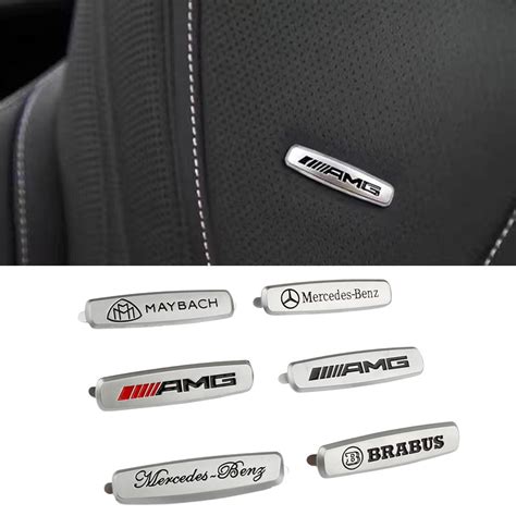 1 3D Metal Modified AMG Brabus Maybach Car Seat Car Floor Mat Center