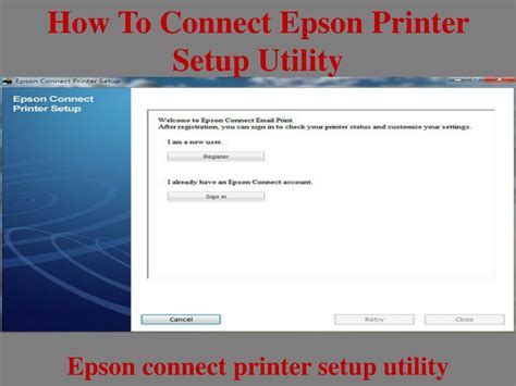 PPT How To Connect Epson Printer Setup Utility PowerPoint