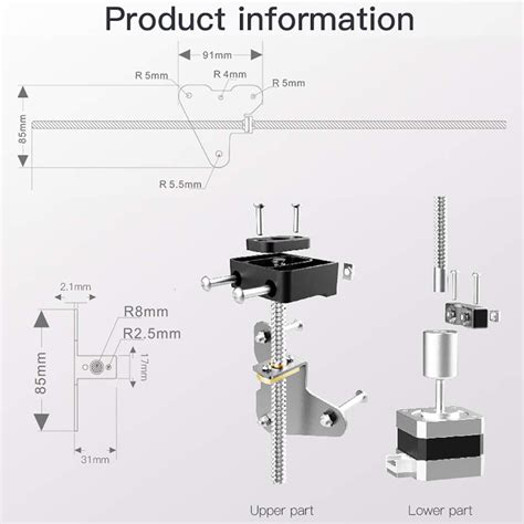 Dawnblade Ender 3 Dual Z Axis Upgrade Kit With Lead Screw Stepper Moto Reliable Store