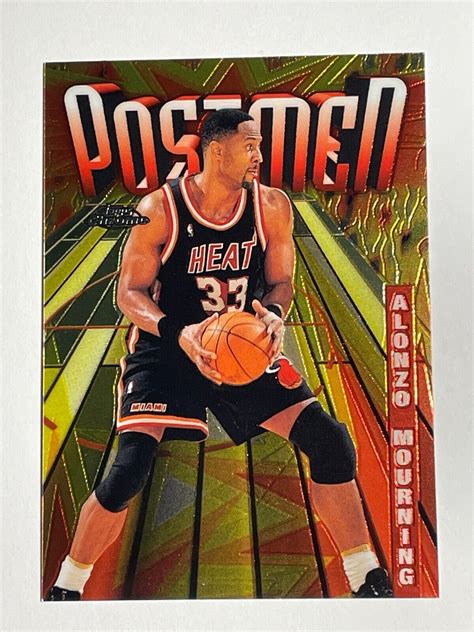 1998 99 Topps Chrome Alonzo Mourning SB23 Postmen Insert HOF EBay